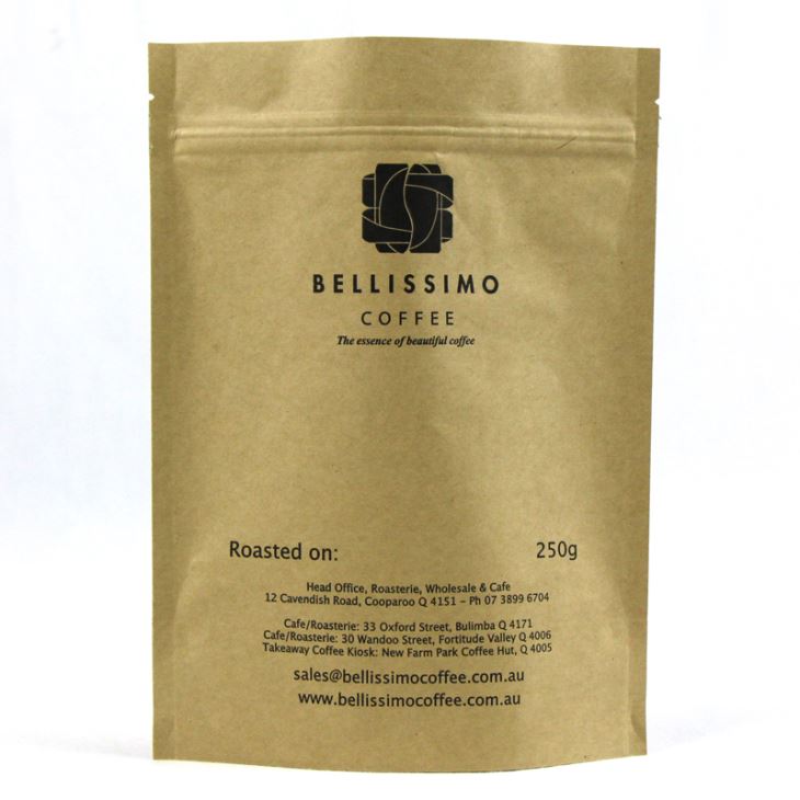 250g Stand Up Kahvilaukku vetoketjulla