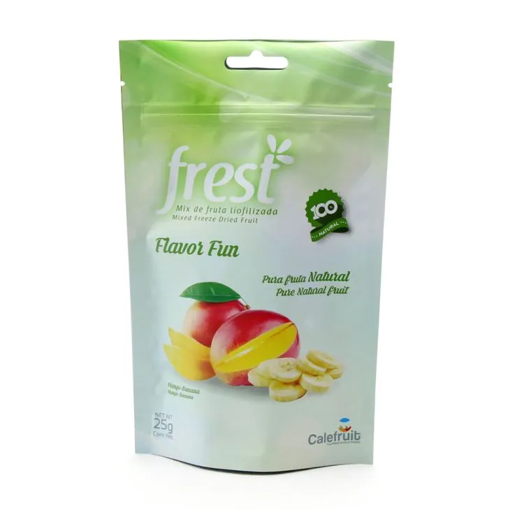 Alumiinifolios kuivatut hedelmäpalat pakkauspussi