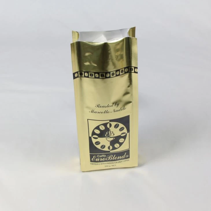 250g kolme puolella tiivistys mukautetun tulostus alumiini folio kahvi Bag