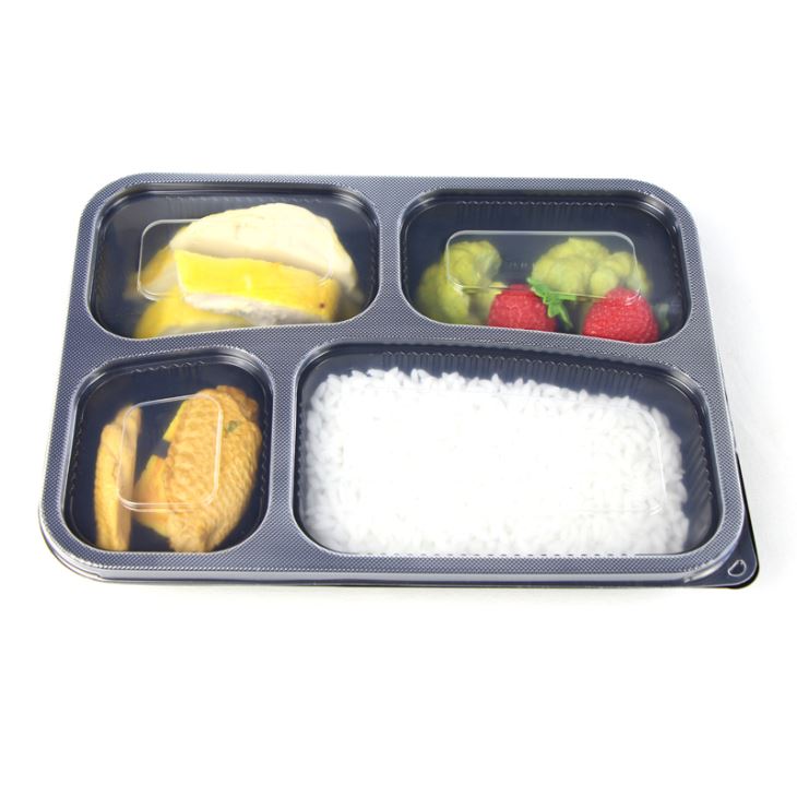 Corona-ruokapakkaus, muovirasia, 4 lokero, korvaamaton osa elämäämme