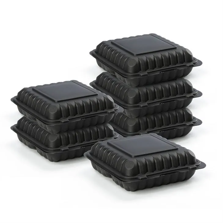 Korkealaatuiset mikroaaltouunissa käytettävät 9 x 9 x 3 tuuman take-away uudelleen käytettävät elintarvikkeiden säilytysastiat Bento Box kertakäyttöiset ruuanvalmistusastiat