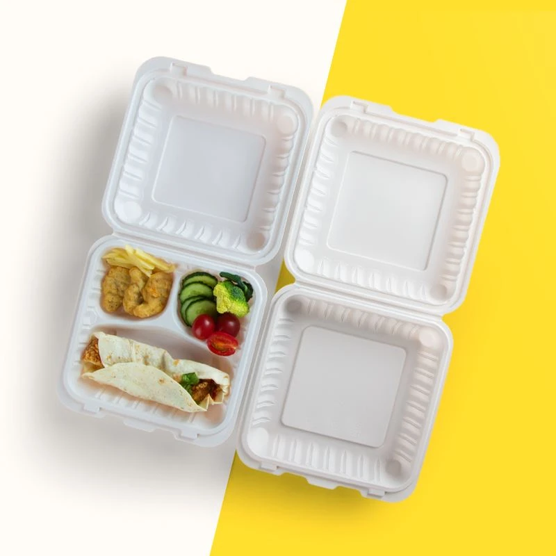 Hot Sale YR9581 Kertakäyttöinen Take Out saranoitu ruoka-astia Mikroaaltokäyt...