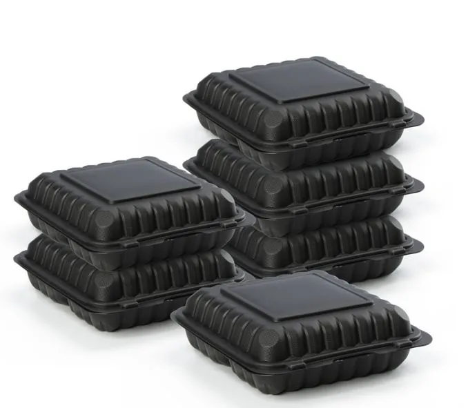 9 tuuman 3-osastoinen Take Away -laatikko