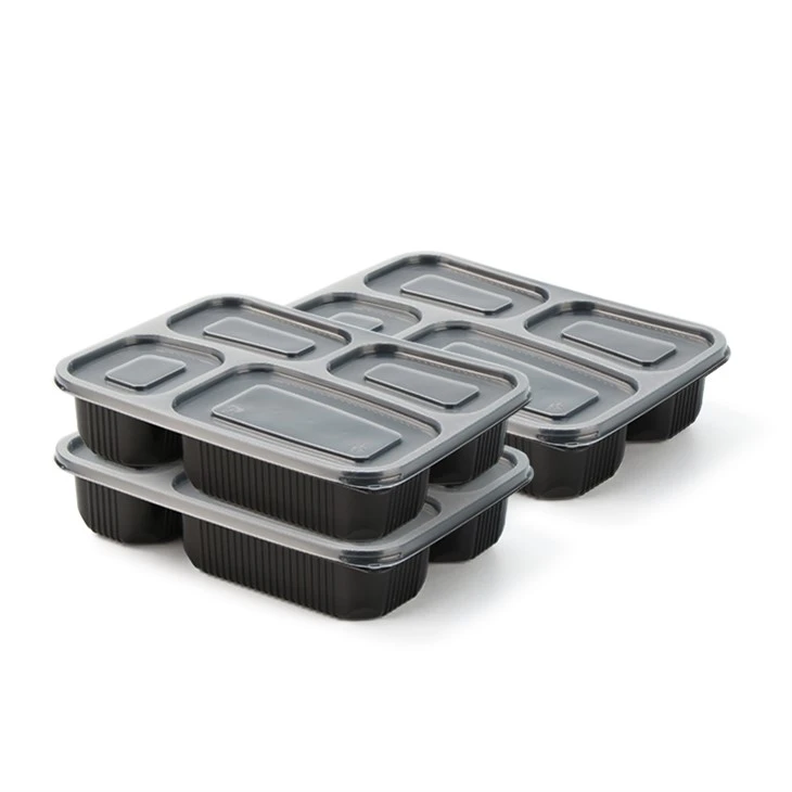 Kertakäyttöinen 4-osastoinen Bento Box