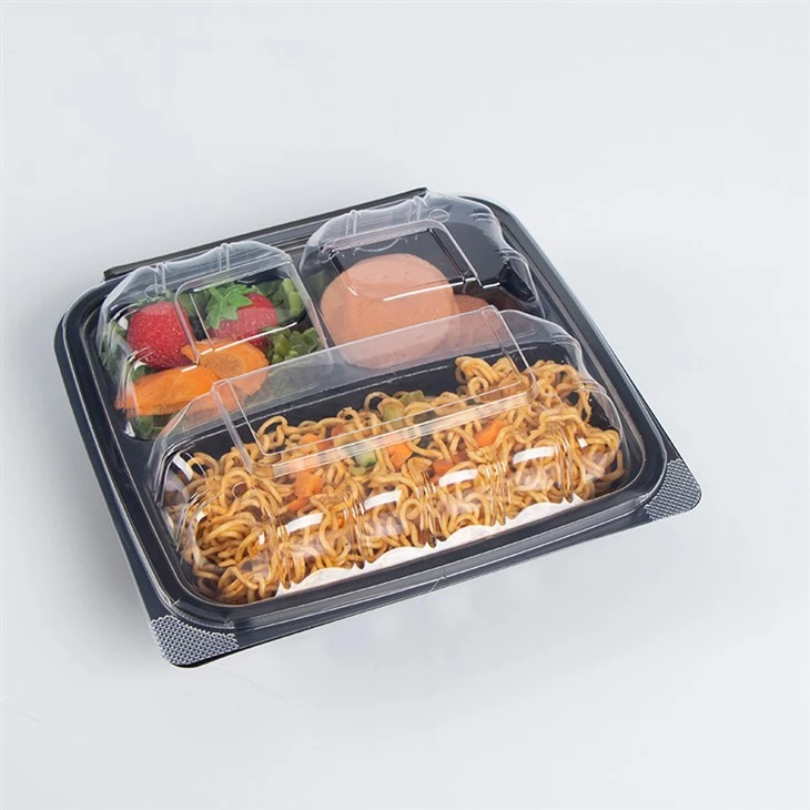 Kertakäyttöiset Bento-laatikot, 3 lokeroa