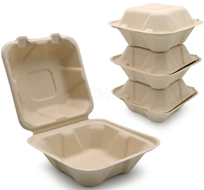 Kertakäyttöiset Bagasse To Go -säiliöt
