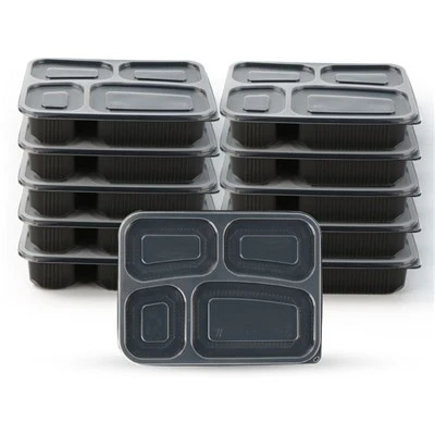Lounaslaatikko kertakäyttöinen 4 lokero Bento Box