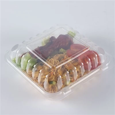 Muovinen läpinäkyvä Bento Box Kertakäyttöinen Takeaway