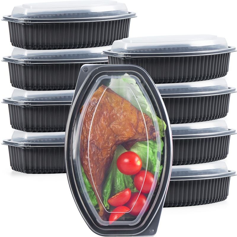 32 oz soikea muotoinen ruokapakkaus