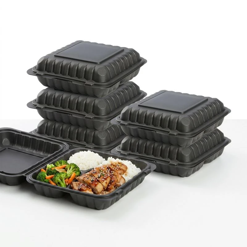 Muoviset kannelliset takeout-astiat